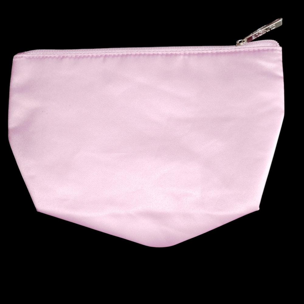 π©·*Clinique* Baby Pink Cosmetic Pouch with SUPER CUTE PATCHESπ π ππ©΅π©· - Picture 2 of 4